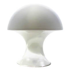 Italian glass mushroom table lamp by Gino Vistosi