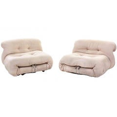 Pair of Soriana Lounge Chairs by Tobia 
Afra Scarpa