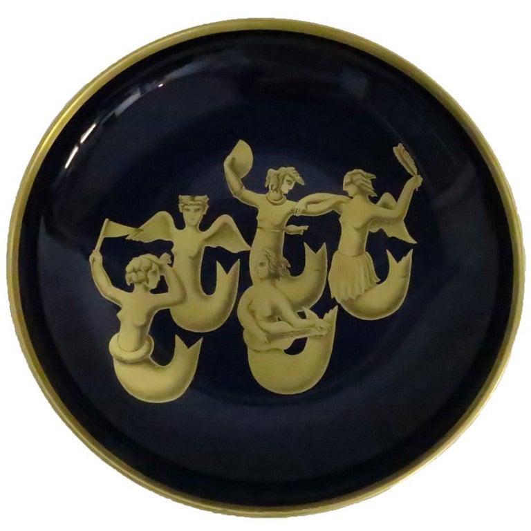 Gio Ponti for Richard Ginori porcelain plate For Sale
