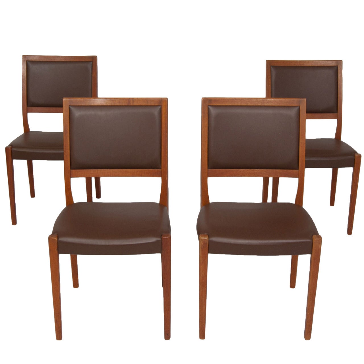 Svegards Markaryd Set of Four Teak Dining Chairs For Sale