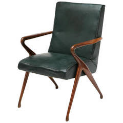 1930s Italian Art Deco armchair
