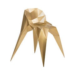 Brass Spider Chair Unique Dining Chair by Zhoujie Zhang 1