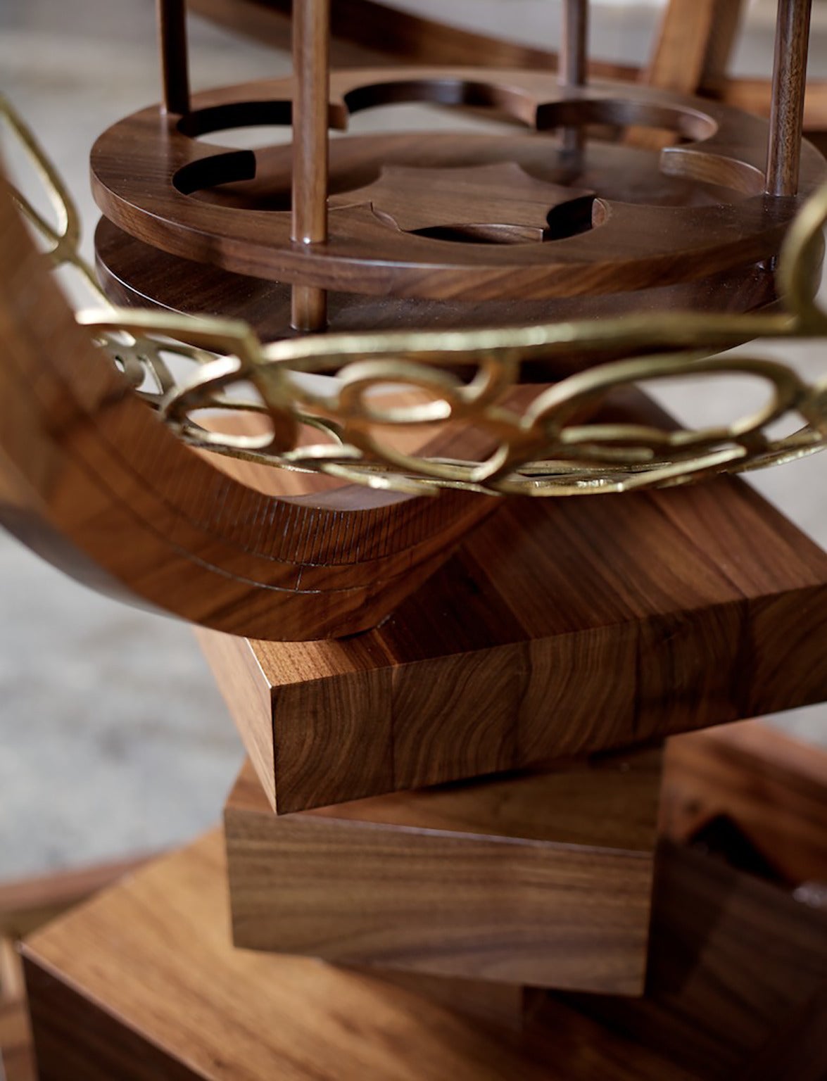 Contemporary Broached East Armillary Sphere Whisky Cabinet by Naihan Li