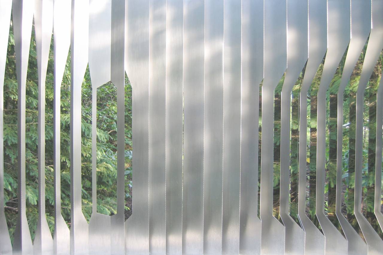 XXIe siècle et contemporain Paravent modulaire camouflage en acier inoxydable par Aranda/Lasch en vente