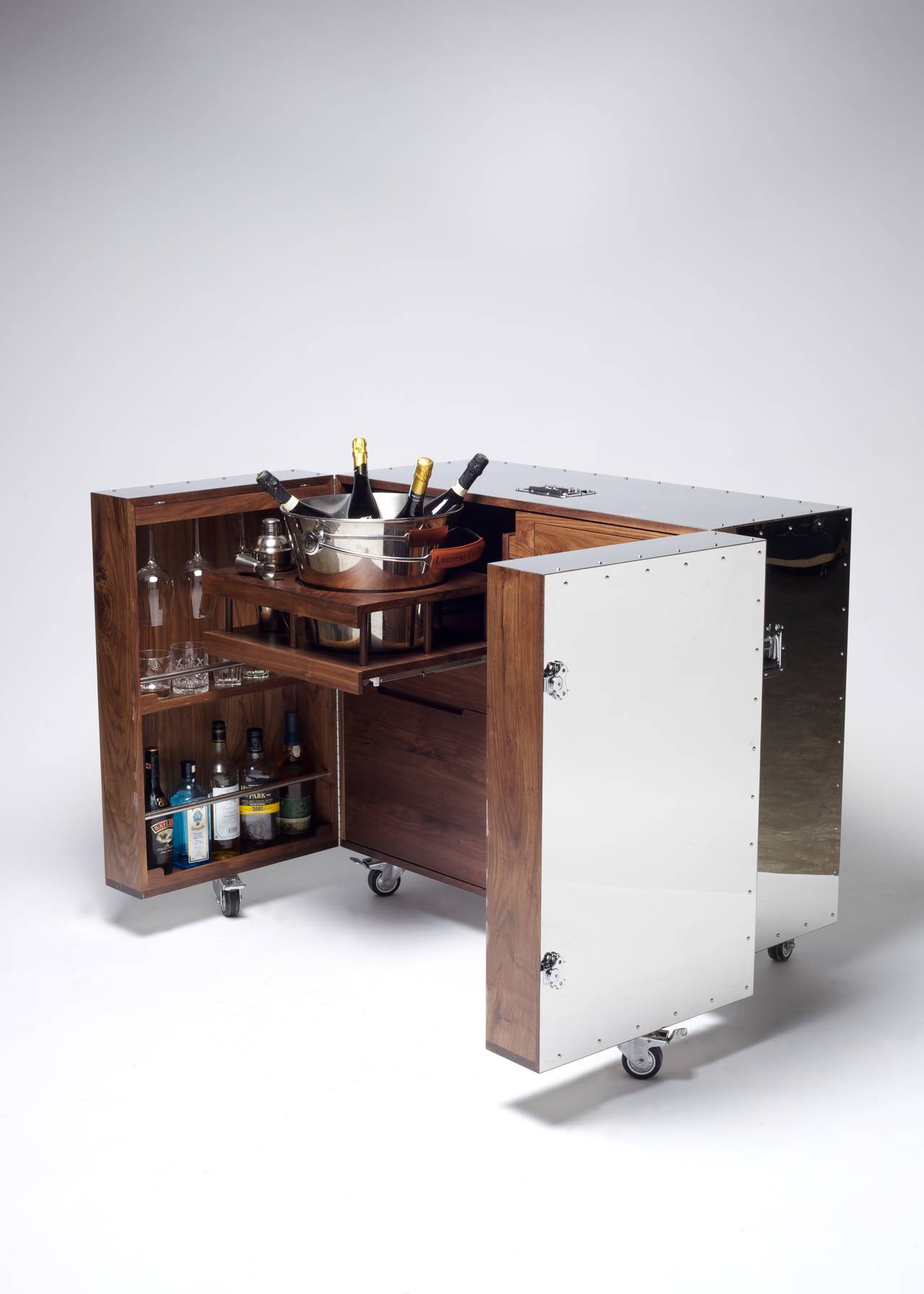 stainless steel wine cabinet