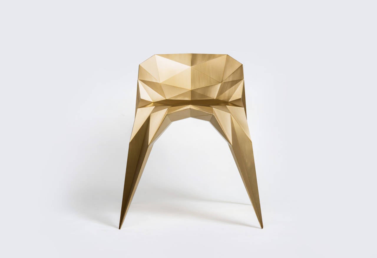 Chinois Chaise araignée unique en laiton par Zhoujie Zhang en vente