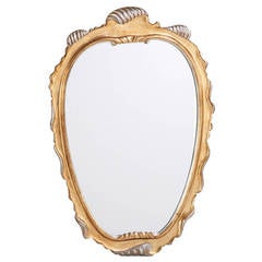 Large Carved and Giltwood Mirror