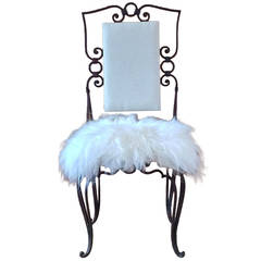 French Wrought Iron Chair