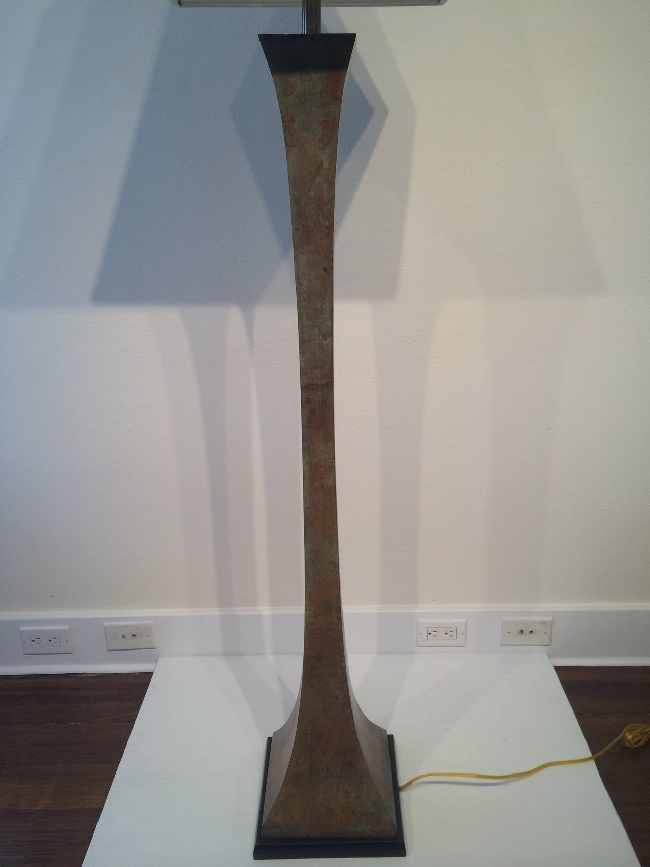 Solid Bronze Floor Lamp For Sale at 1stDibs