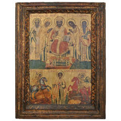 18th Century Bipartite Greek Icon