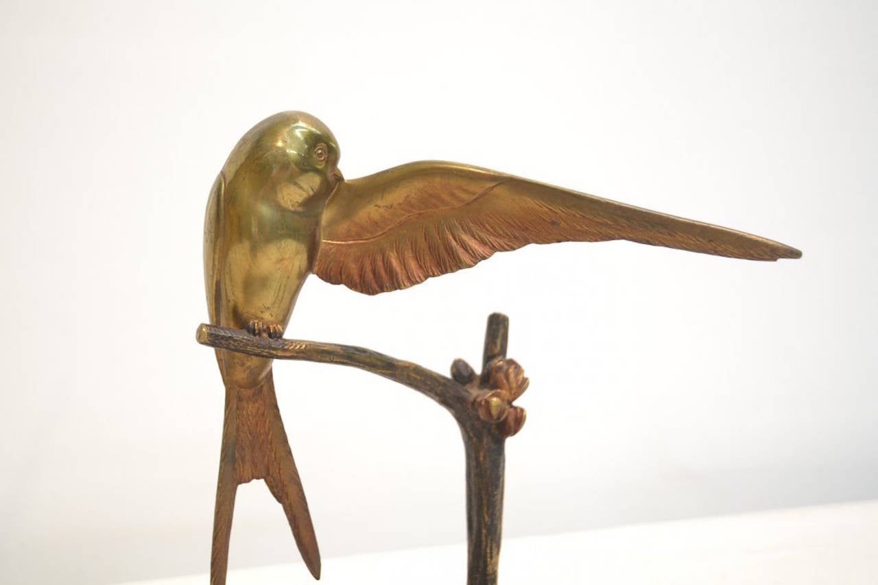 Art Deco Georges H. Laurent, Swallow Scuptures For Sale