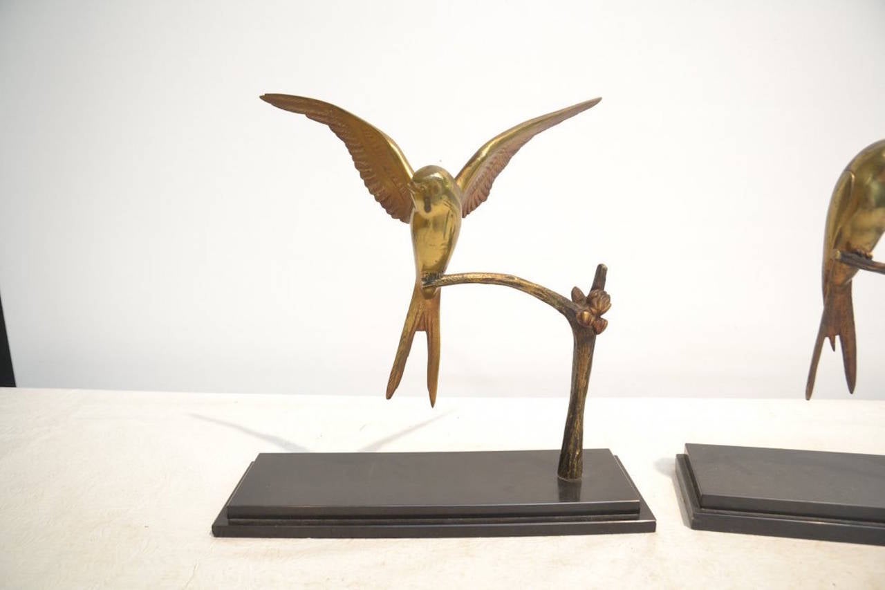 French Georges H. Laurent, Swallow Scuptures For Sale