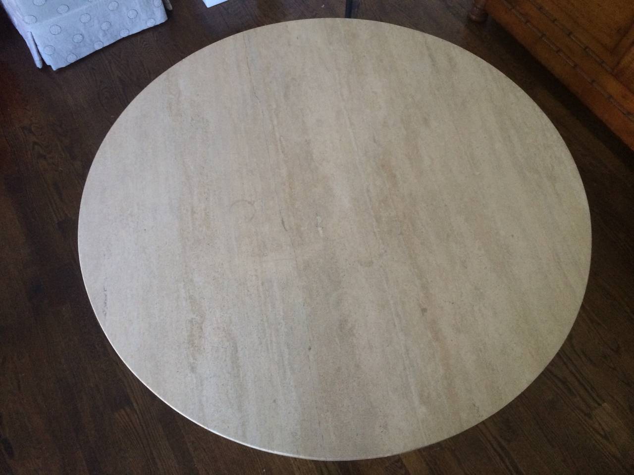 European Travertine Center Table, 1970