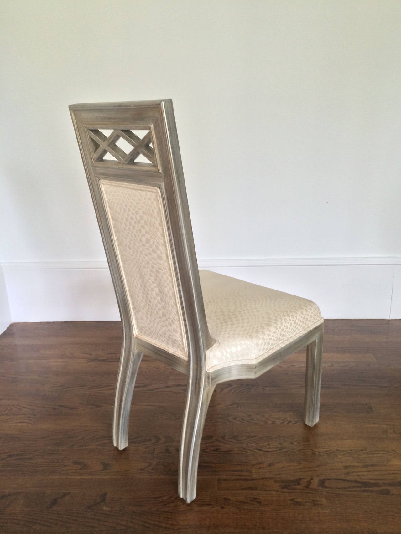 Mid-Century Modern James Mont Silver Leaf Occasional Chair