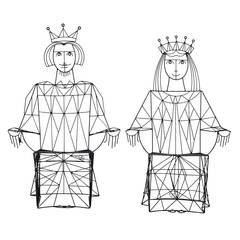 John H. Risley King and Queen Chair