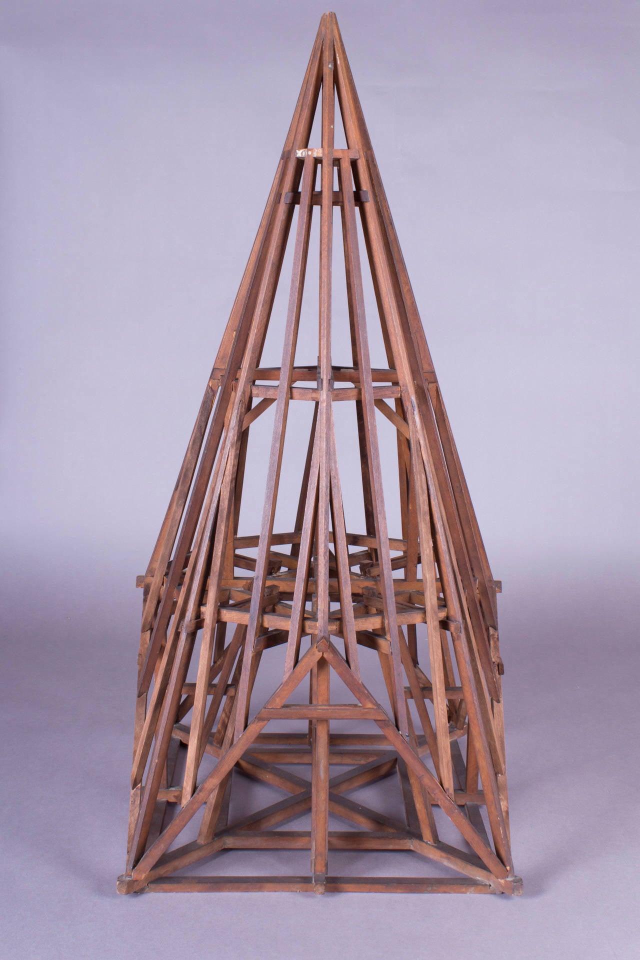 Victorian 19th Century Didactical Architecture Model of a Roof Truss For Sale