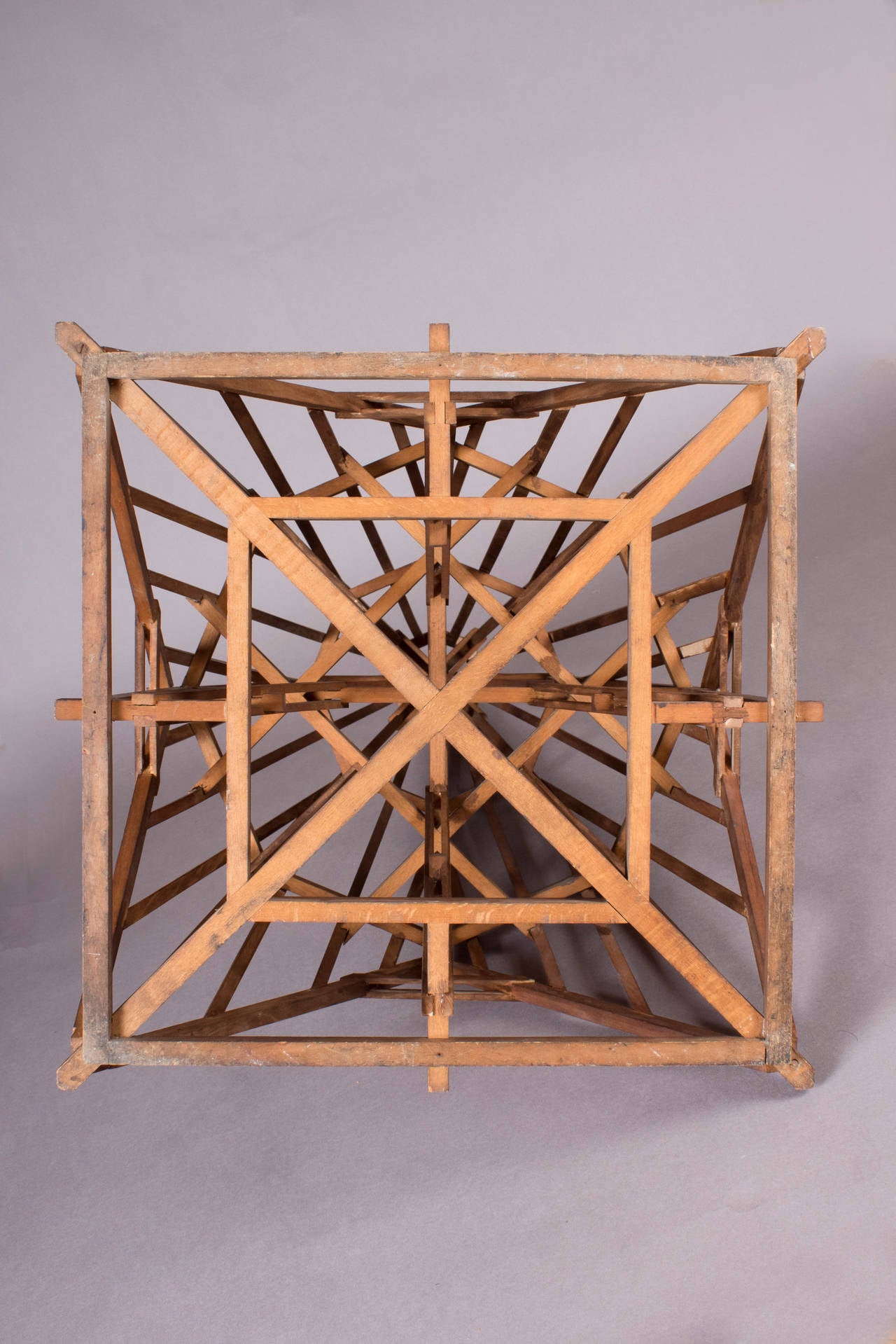 19th Century Didactical Architecture Model of a Roof Truss For Sale 1