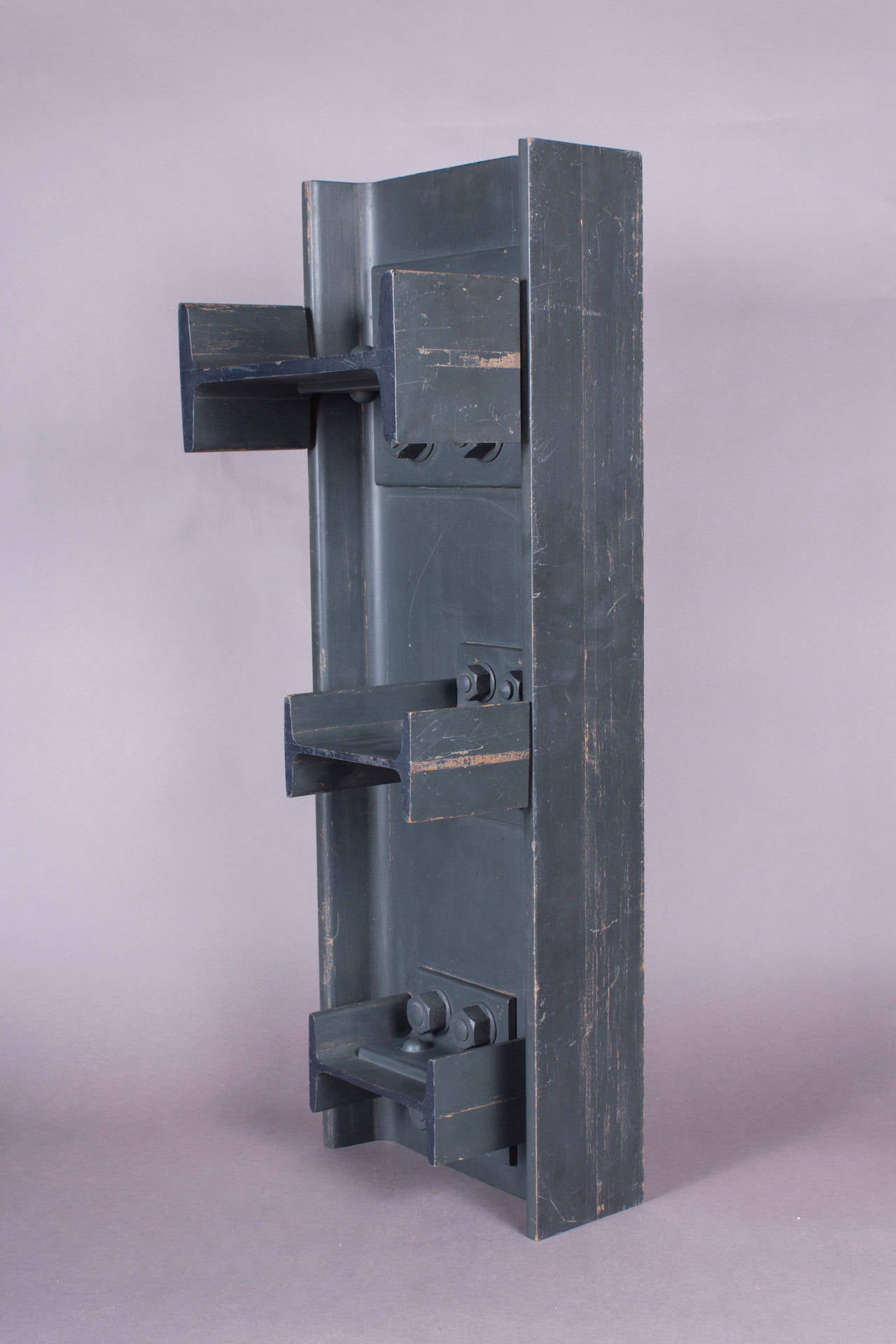 German Large 19th Century Didactical Architecture Model of Riveted Iron Connections For Sale