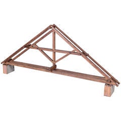19th Century Didactical Architecture Model of a Wooden Attic Section