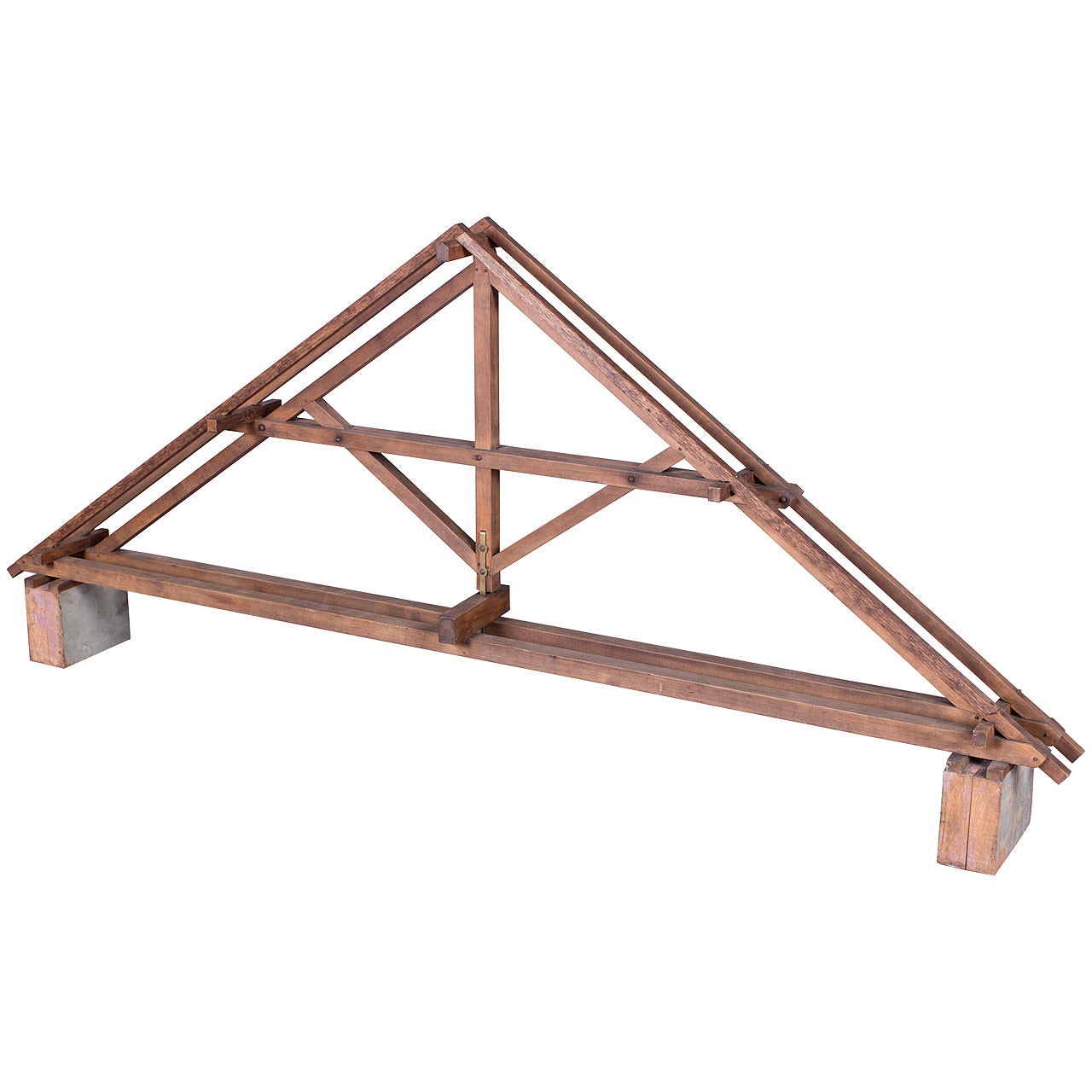 19th Century Didactical Architecture Model of a Wooden Attic Section For Sale