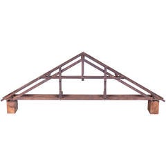 19th Century Didactical Architecture Model of a Wooden Attic Section