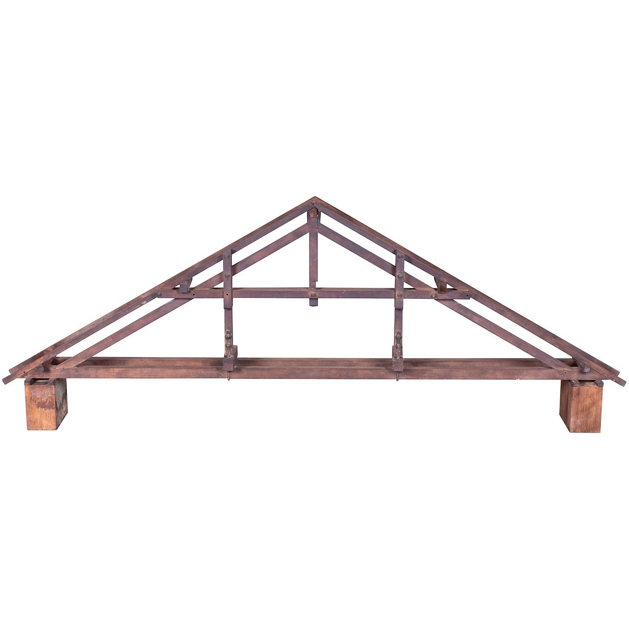 19th Century Didactical Architecture Model of a Wooden Attic Section For Sale