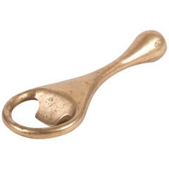 Heavy Carl Aubock Brass Bottle Opener, Vienna, 1950s