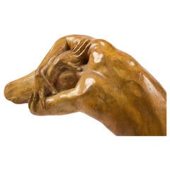 Vienna Art Nouveau Sculpture of a Female Dancer by Josef Bock