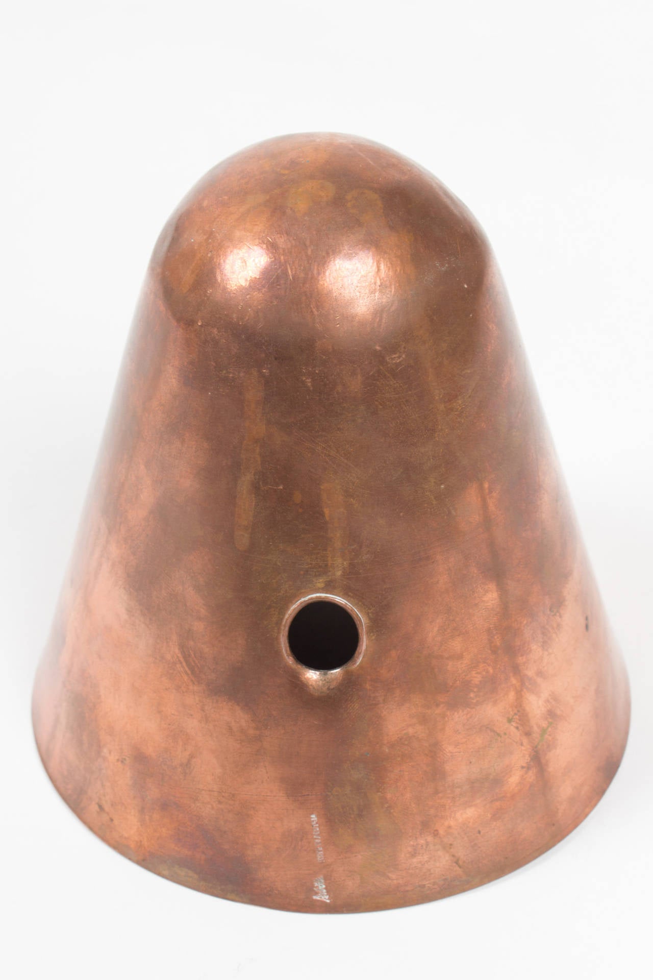 Mint Marked Brass and Copper Floor Ashtray by Carl Auböck, circa 1954 1