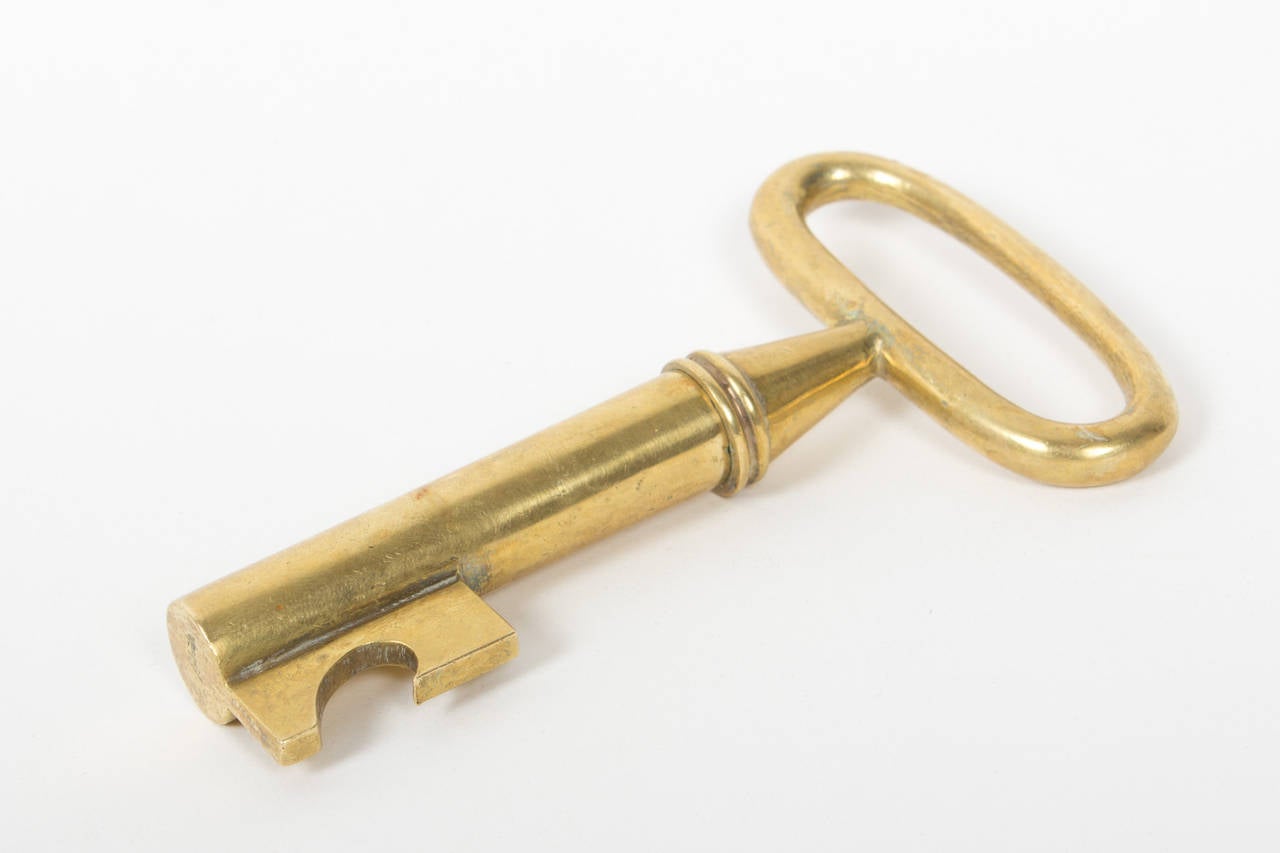 Large Marked Mint Auböck Bottle Opener with Hidden Corkscrew