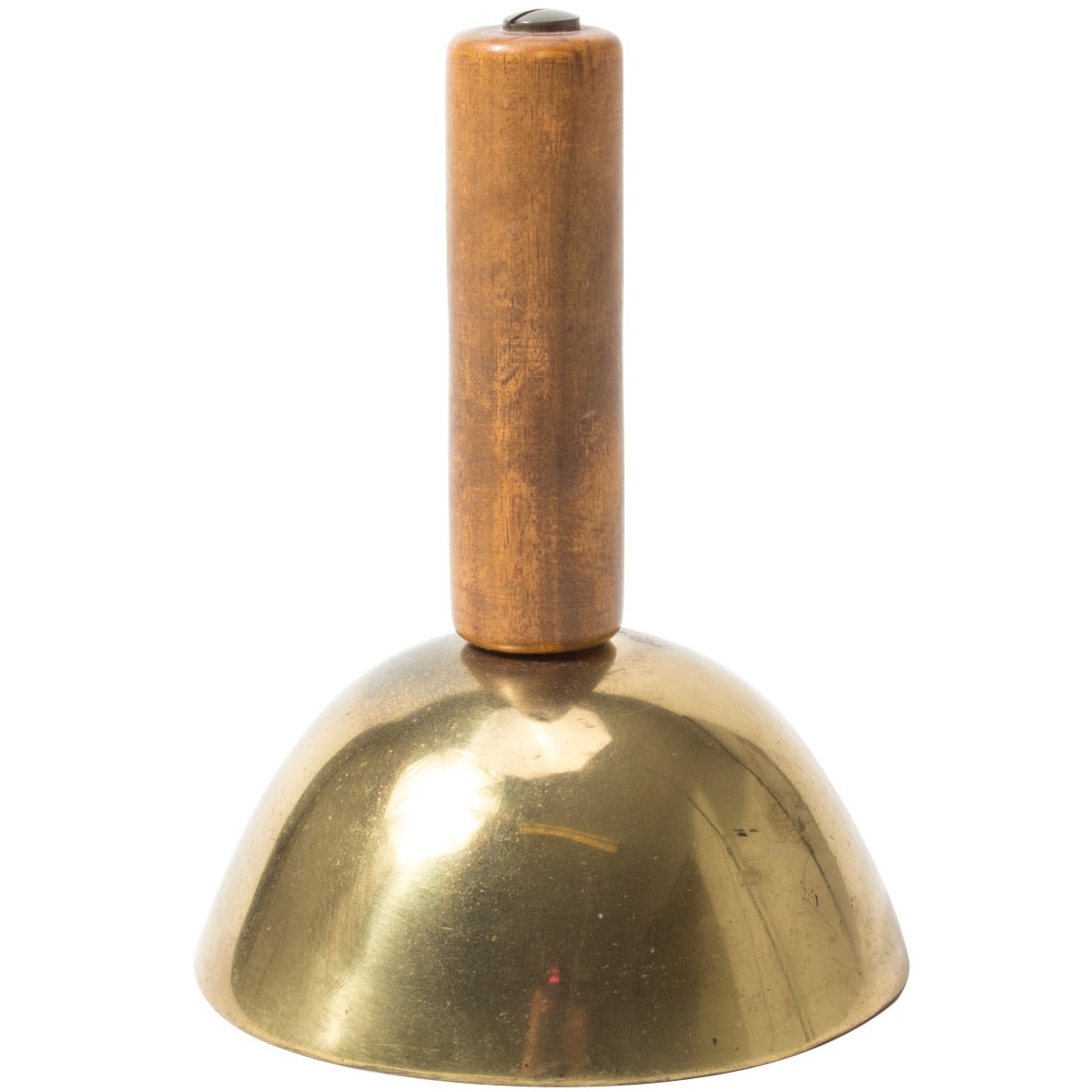 Heavy Midcentury Brass Bell by Carl Auböck