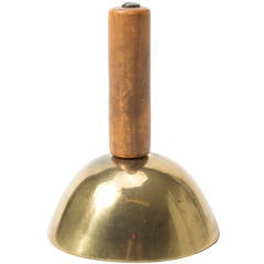 Vintage Heavy Midcentury Brass Bell by Carl Auböck