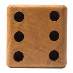 Mint Auböck Penholder in the Shape of a Die Made of Beech Wood 7