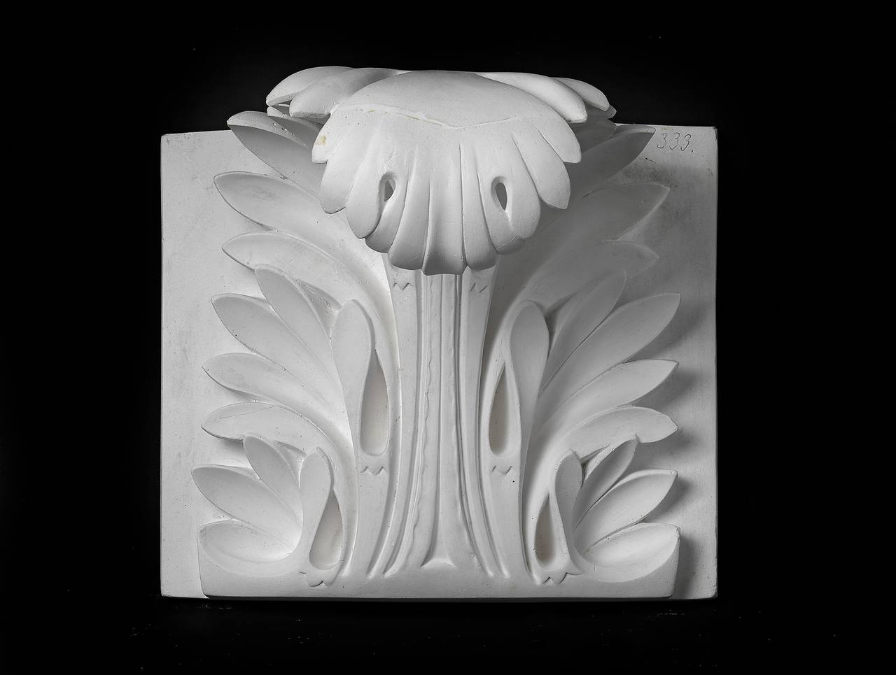 19th Century Didactical Architecture Model of a Gothic Acanthus Leaf