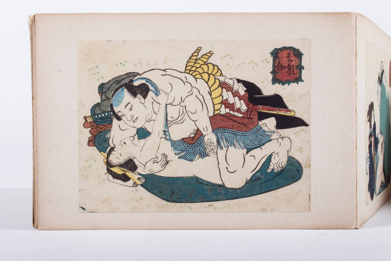 Utagawa Kunisada Attributed Shunga Life of Prince Genji, Early 19th Century 1