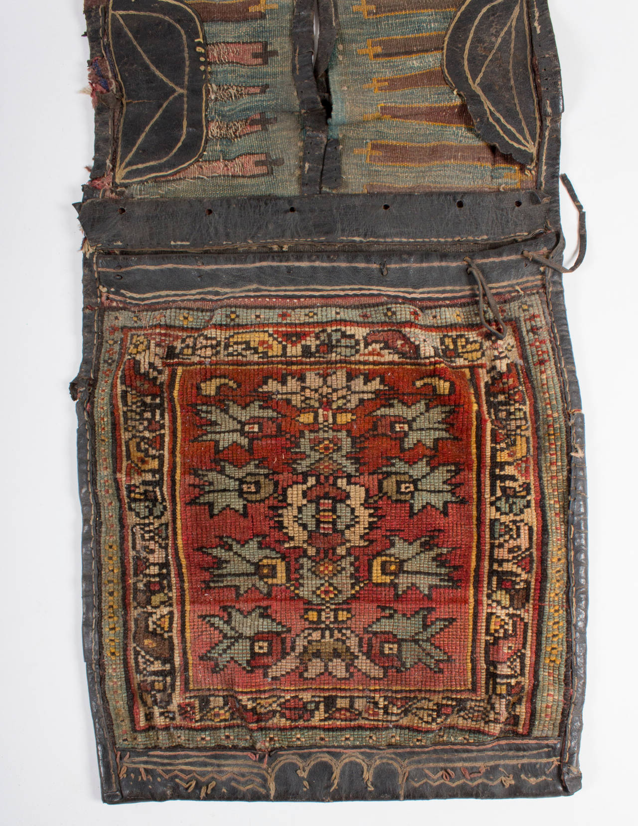 Turkish A 19th C. Rare and Antique Heybe Saddlebag, Anatolia around 1860
