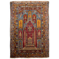 Anatolian, Late 19th Century Yahyali Prayer Rug