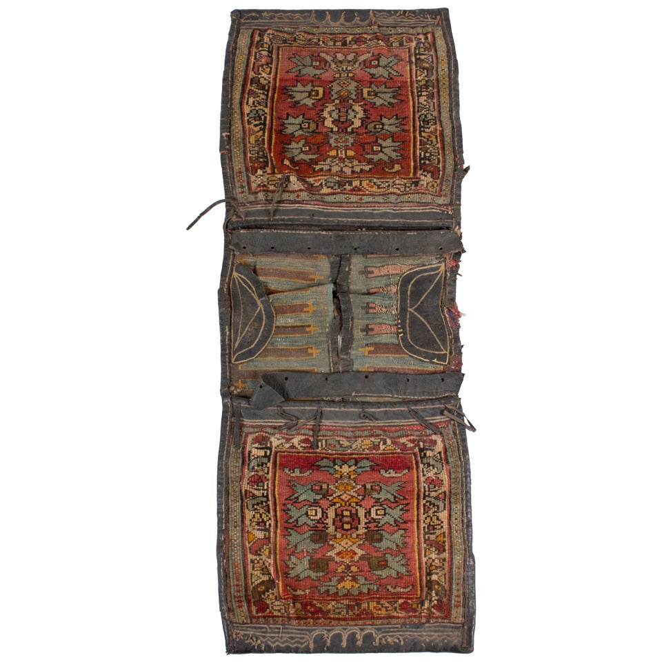 A 19th C. Rare and Antique Heybe Saddlebag, Anatolia around 1860