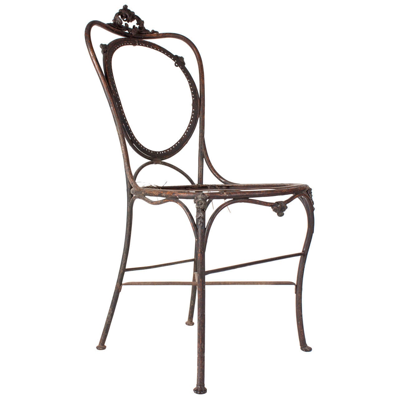 Iron Chair attributed to August Kitschelt Vienna ca. 1855 For Sale