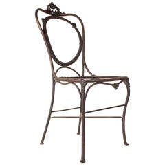 Iron Chair attributed to August Kitschelt Vienna ca. 1855