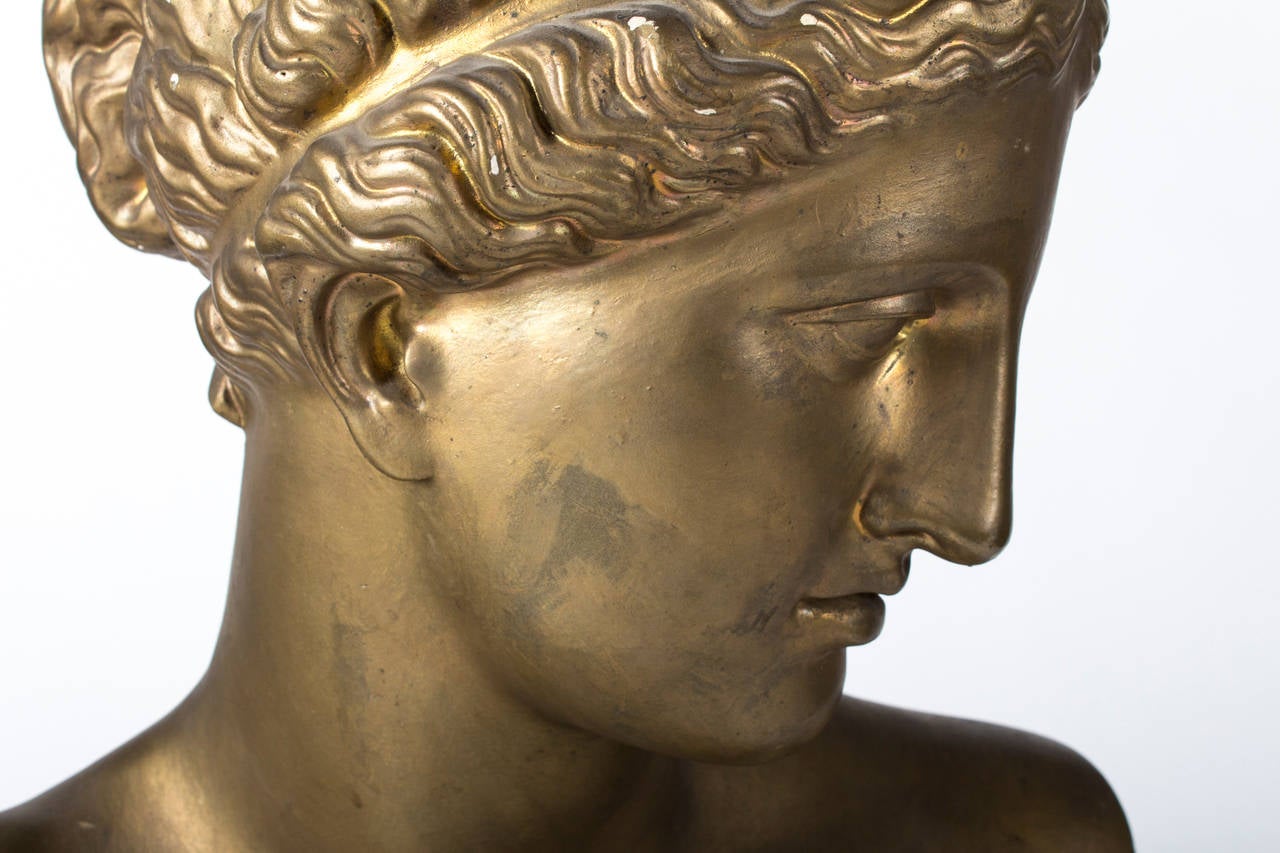 A large c. 1900 plaster bust of Hygieia For Sale 2