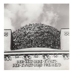 Lucca Chmel Photograph, Leaf Dome of the Secession with Slogan, Vienna