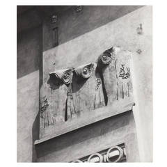 Lucca Chmel Photograph Details of the Secession, Vienna "the Owls"