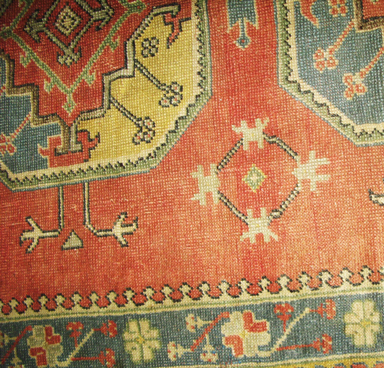 Wool Antique Oushak Gallery Size, Runner, Turkey