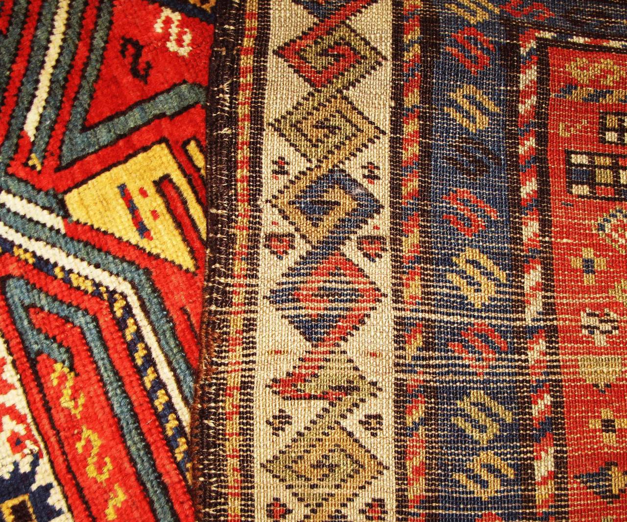  Antique Lenkoran Rug, Caucasian, Kazak, 3'9
