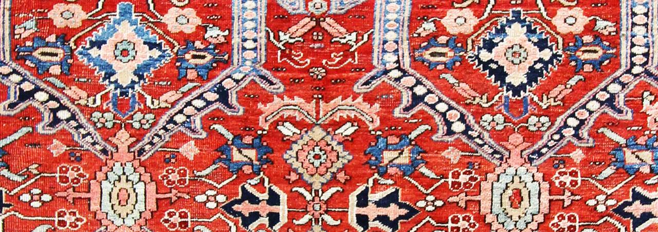 Heriz Serapi Tapis antique Heriz:: Perse en vente