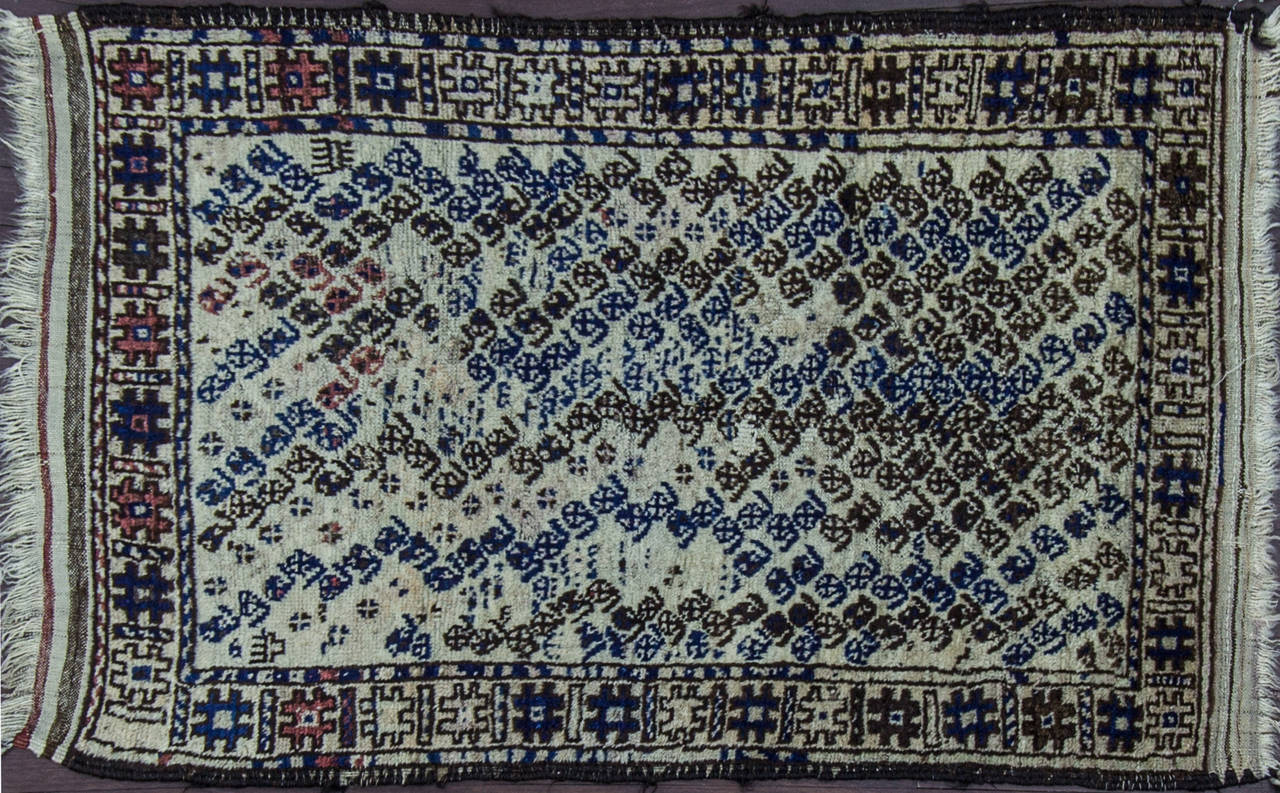 Afghan Antique Belouch Tribal  Rug, 1900s,  2'7