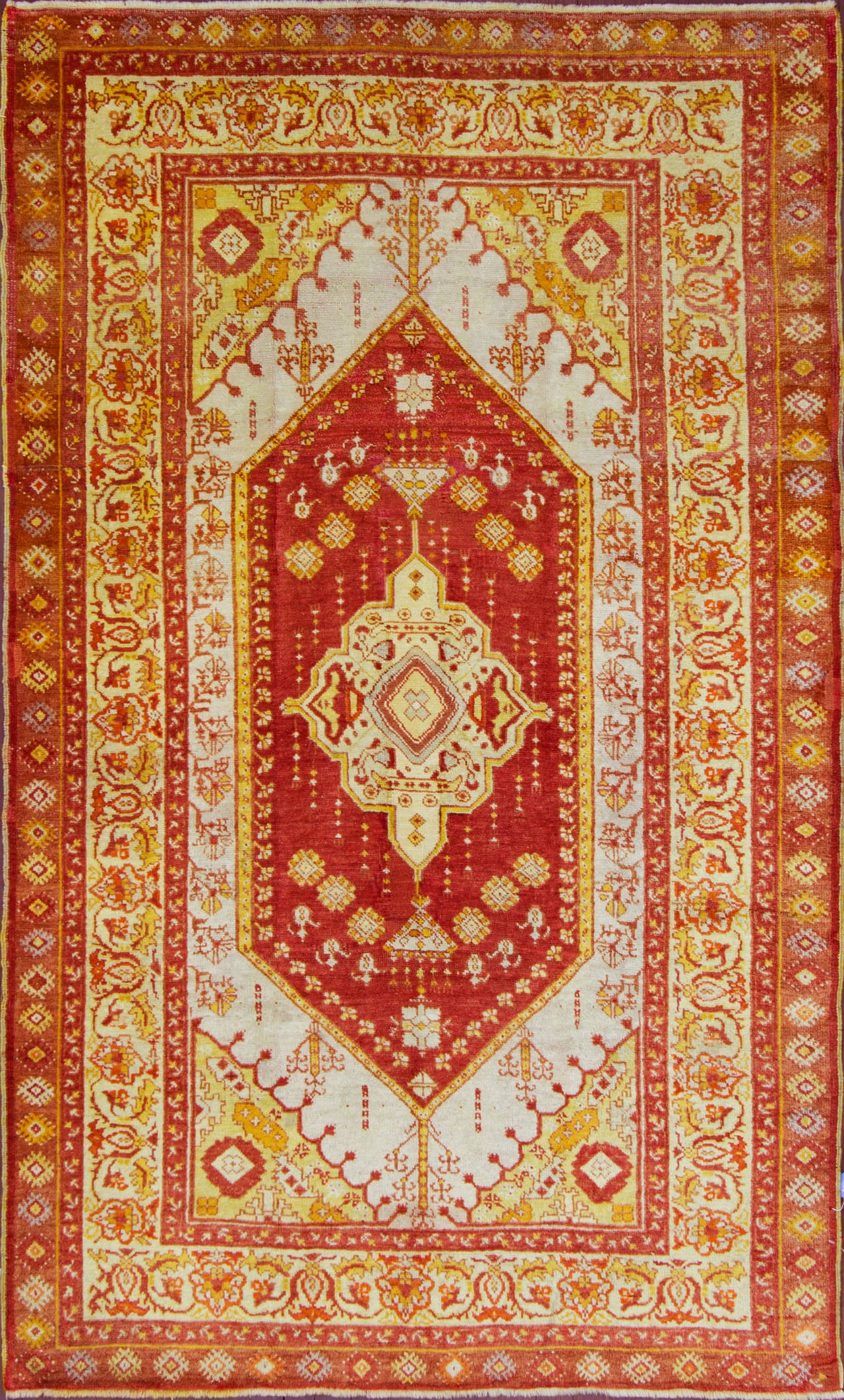 4'3" x 7'2" Turkish Oushak Anatolian Rug For Sale at 1stdibs