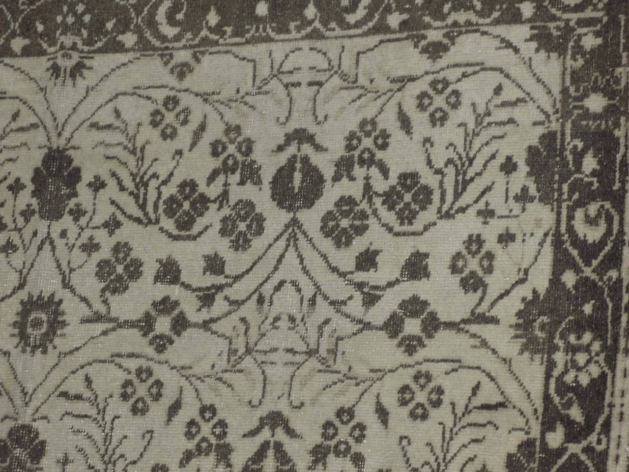 Ushak Anatolian Turkish Rug, Natural Colors, 4'7