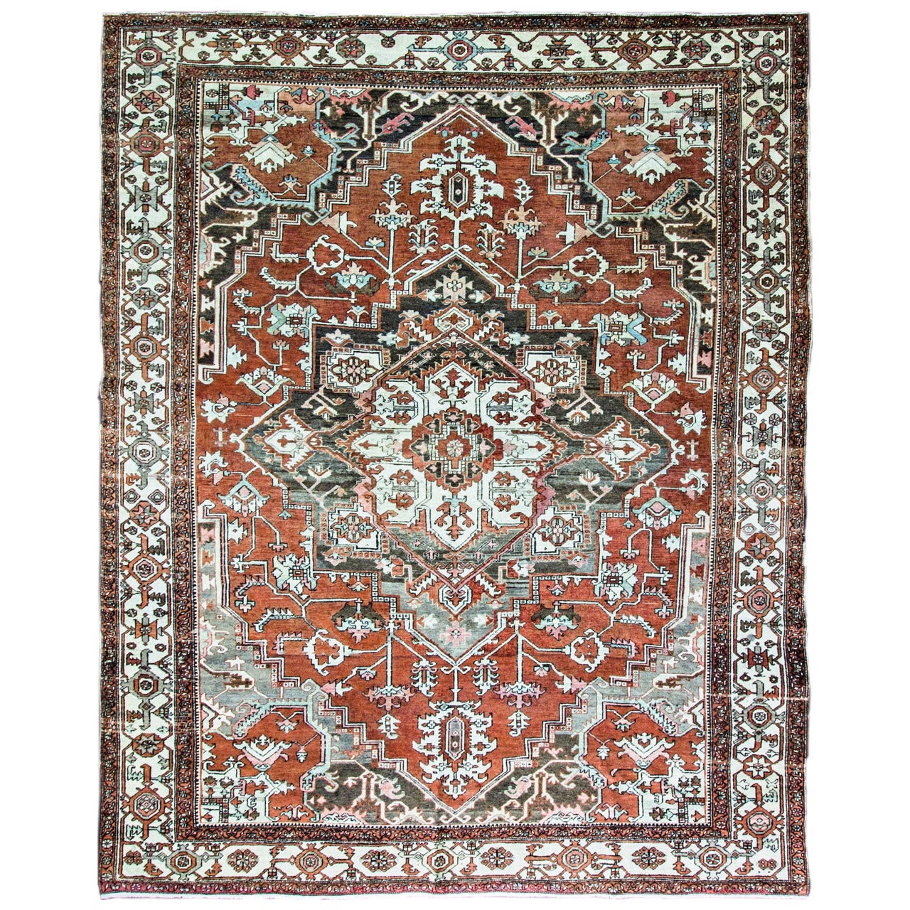 Antique Serapi Carpet, Persian